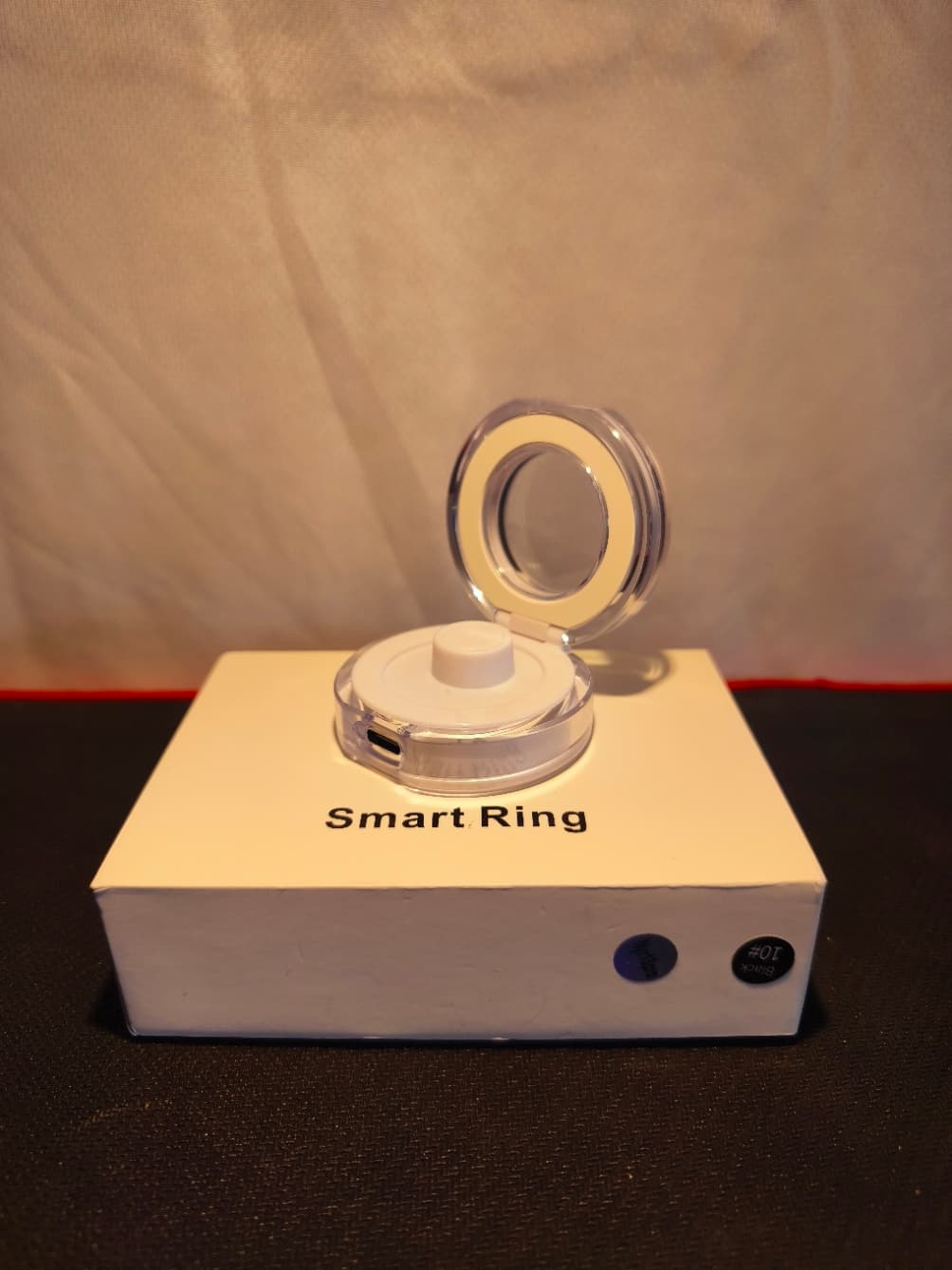 Elegancki smart-pierścionek SR08 2026 LED puls-saturacja 5ATM 💍